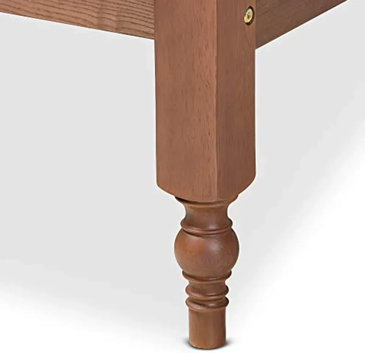 Baxton Studio Platform, Double, Ash Walnut