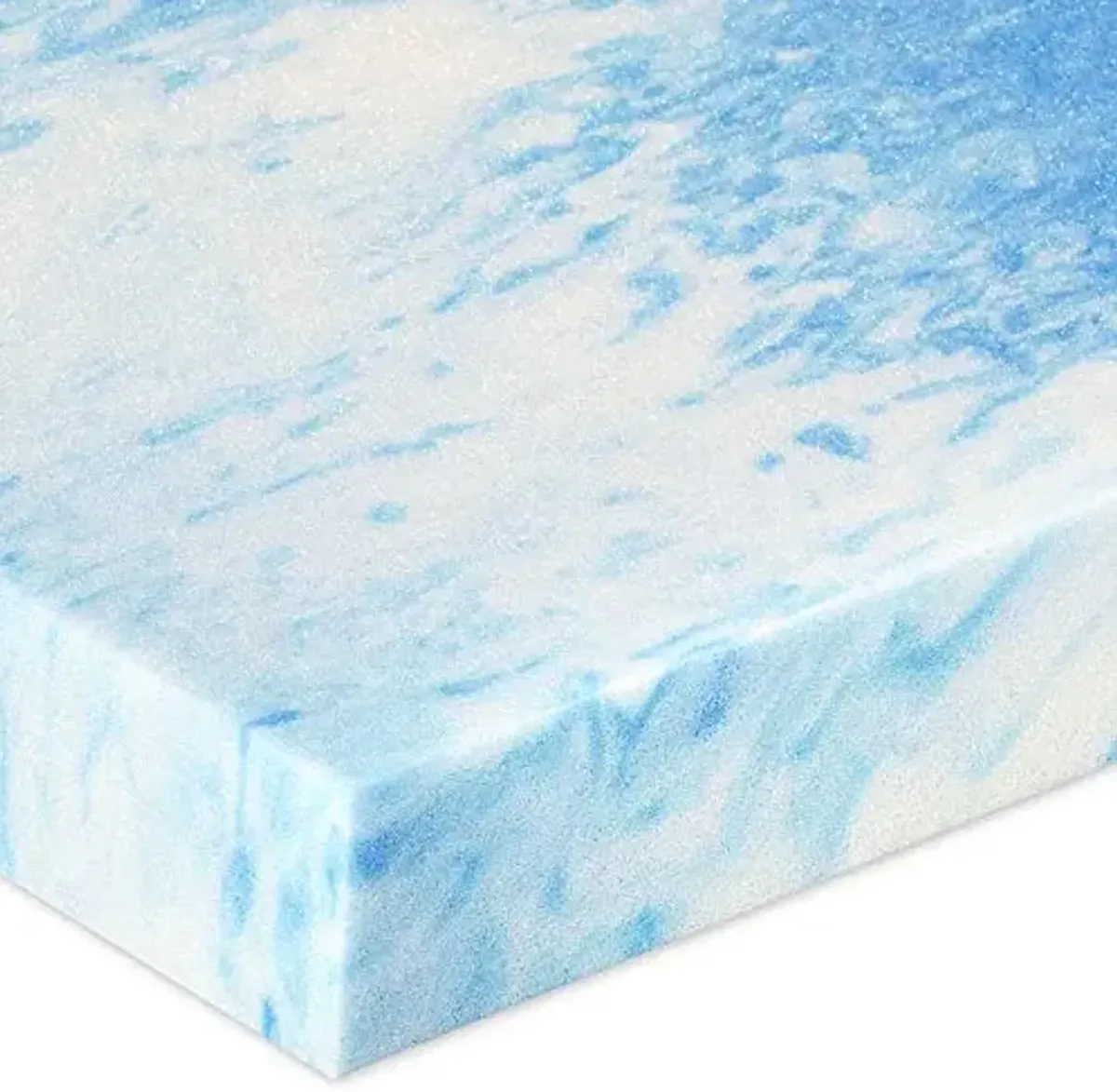Sealy 1.5" SealyChill Gel Memory Foam Mattress Topper, California King, White
