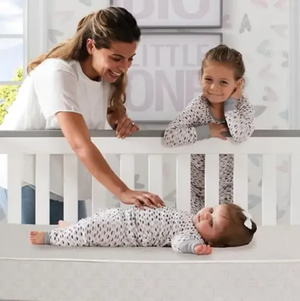 Delta Children Twinkle Stars 4" Mini Crib Mattress,Firm, Royal Blue