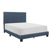 Lexicon Weiser Upholstered Bed, Cal King, Blue, California King