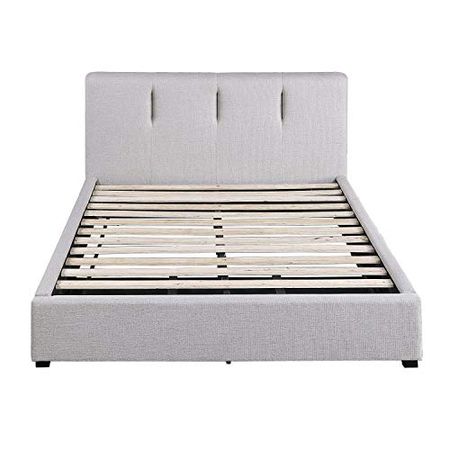 Lexicon Woodwell Platform Bed, Queen, Gray