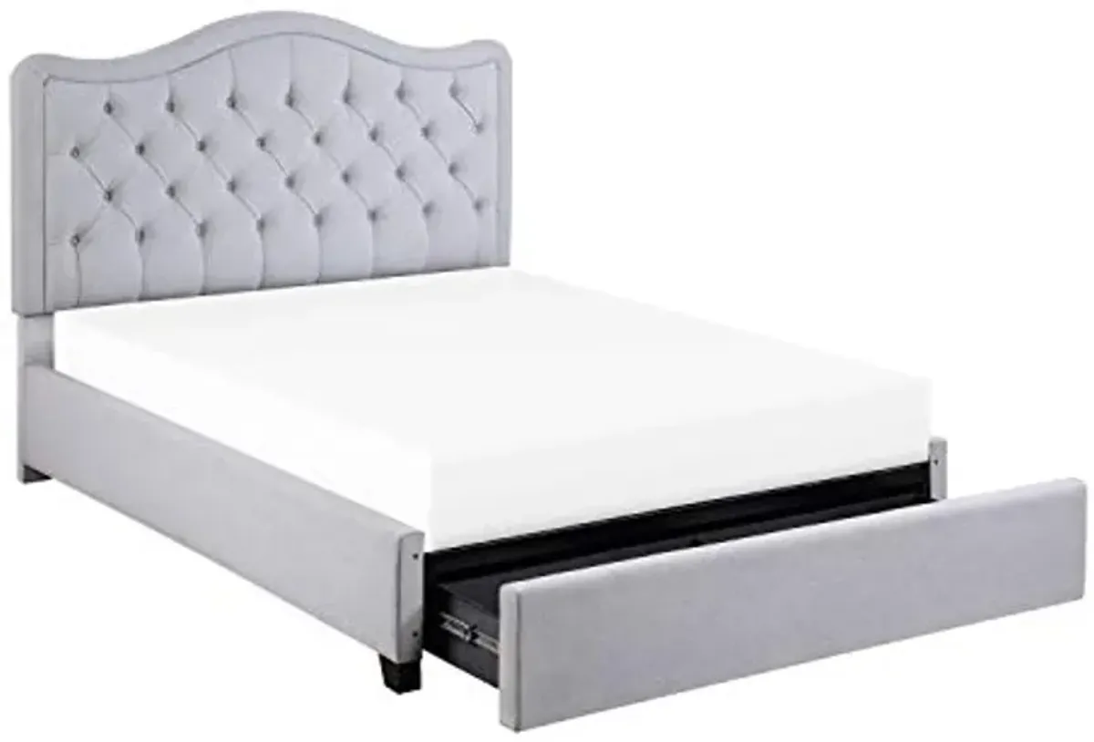 Lexicon Ormond Platform Bed with Storage, Full, Gray