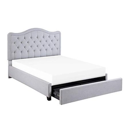 Lexicon Ormond Platform Bed with Storage, Full, Gray