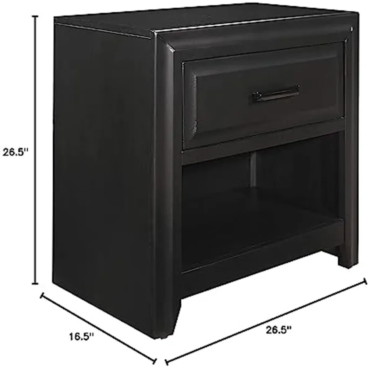 Lexicon Heath Court 1-Drawer Nightstand, Espresso