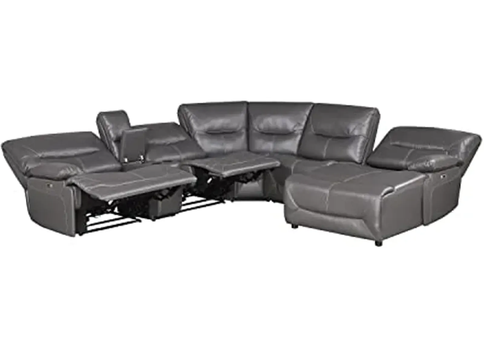 Lexicon Westby Power Reclining Sectional Sofa, Gray