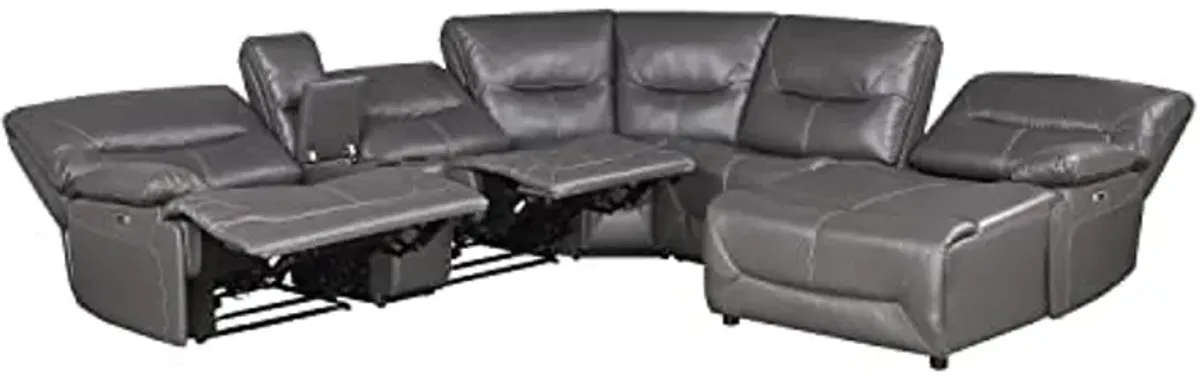 Lexicon Westby Power Reclining Sectional Sofa, Gray