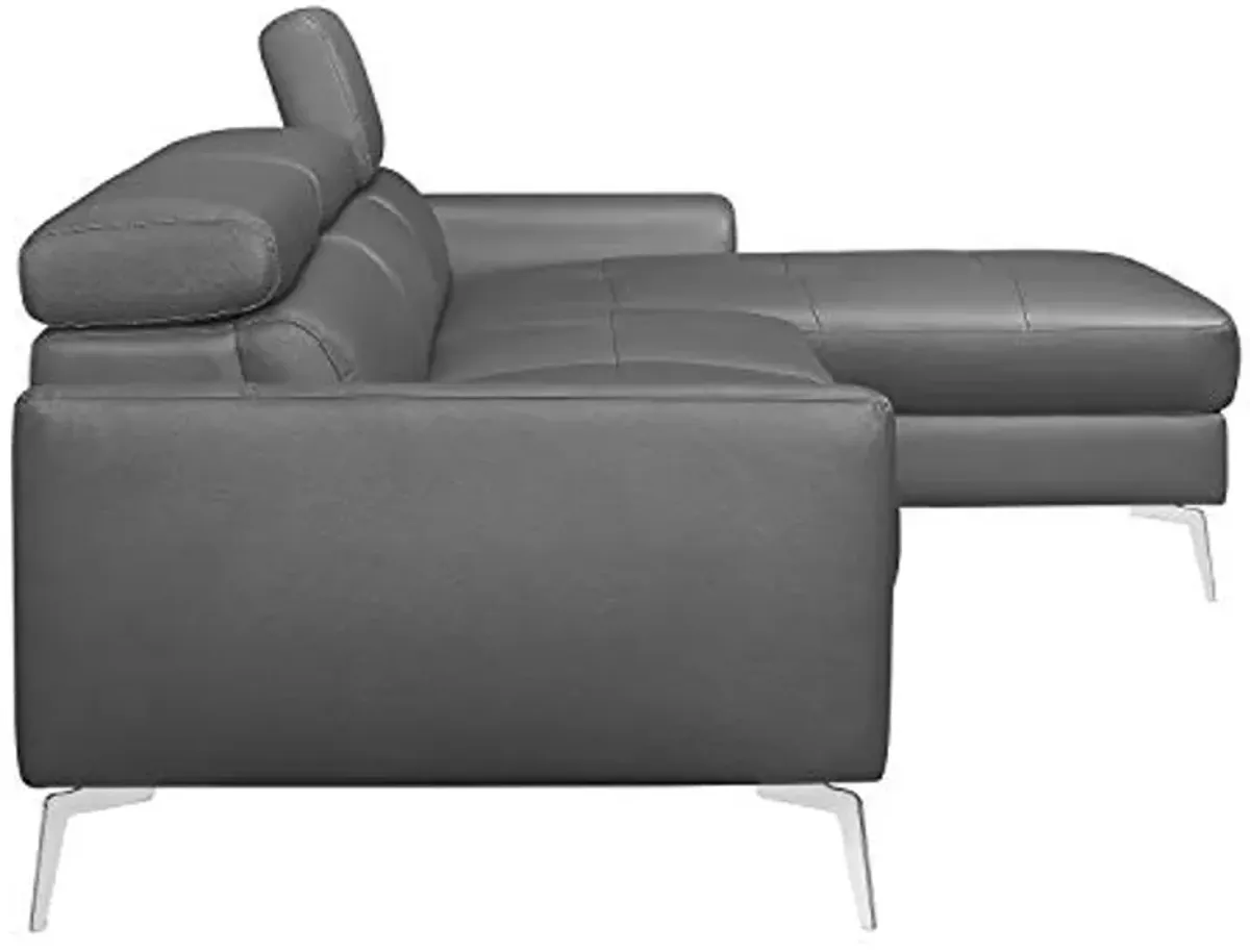 Lexicon Riggi Sectional Sofa Chaise, Gray