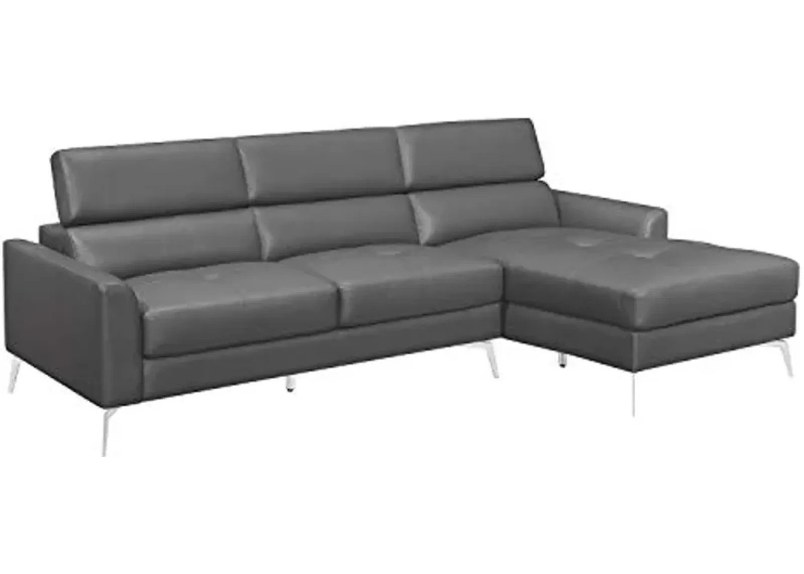 Lexicon Riggi Sectional Sofa Chaise, Gray