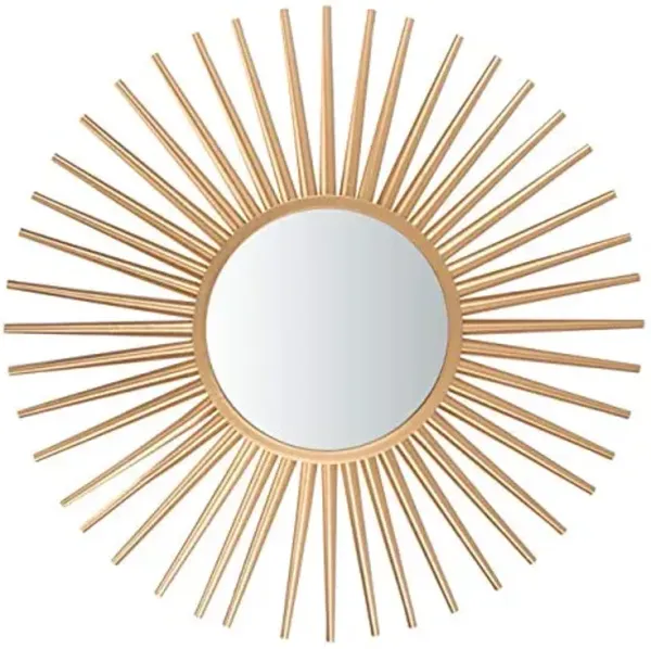 Safavieh Home Collection Zyla 36-inch Gold Sunburst Round Mirror