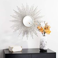 Safavieh Home Alves Champagne Sunburst 30-inch Decorative Accent Mirror