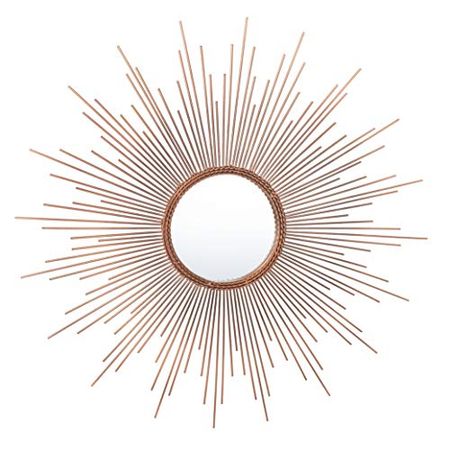 Safavieh Home Genevieve Copper Sunburst 30-inch Decorative Accent Mirror
