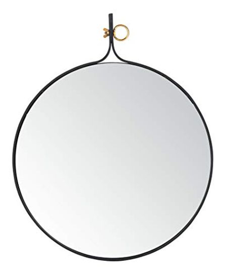 Safavieh Home Chandlen Black Matte 30-inch High Decorative Accent Mirror
