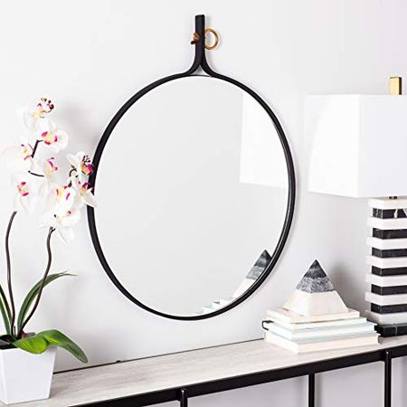 Safavieh Home Chandlen Black Matte 30-inch High Decorative Accent Mirror