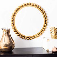 Safavieh Home Genna Gold Foil 21-inch Decorative Accent Mirror