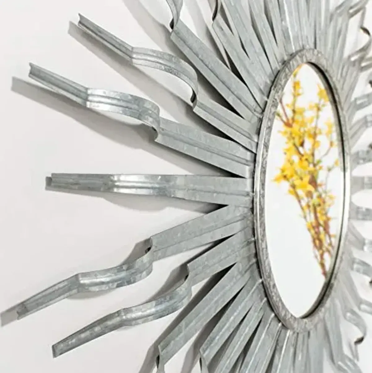 Safavieh Home Naya Gunmetal Sunburst 36-inch Decorative Accent Mirror