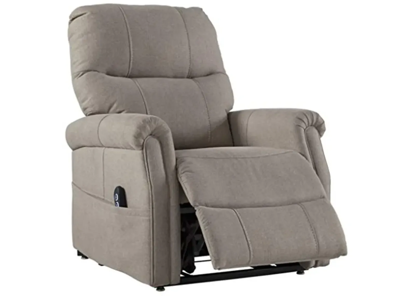 Signature Design by Ashley Markridge Modern Electric Power Lift Recliner for Elderly, Gray