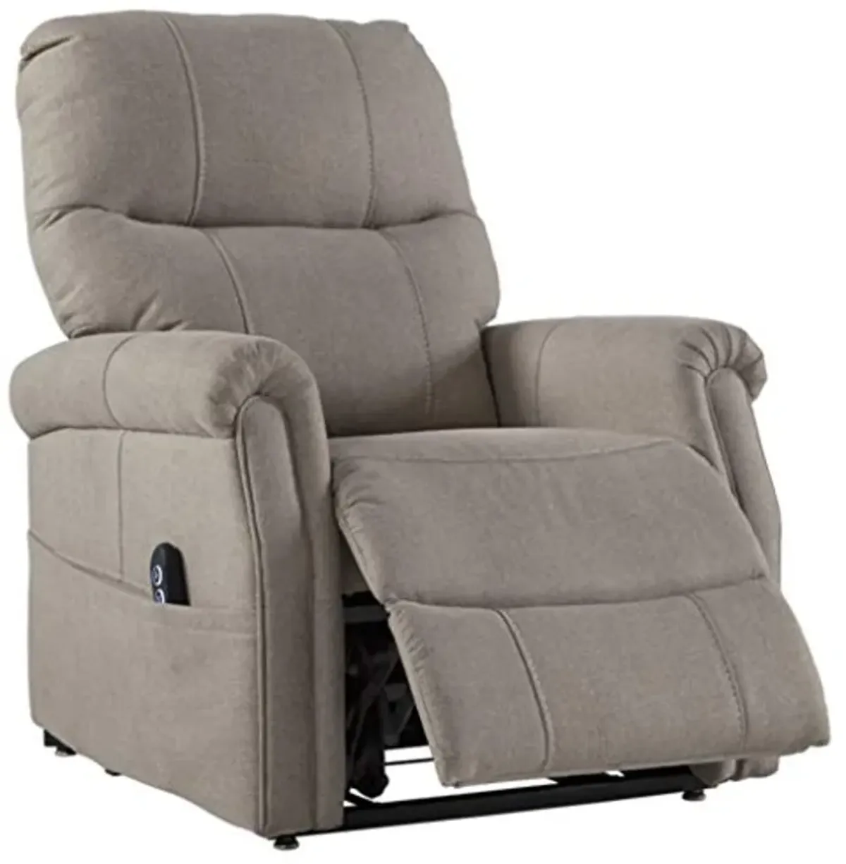 Signature Design by Ashley Markridge Modern Electric Power Lift Recliner for Elderly, Gray