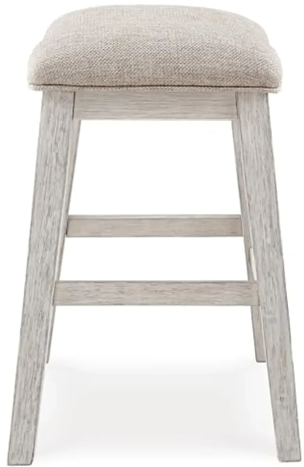 Signature Design by Ashley Skempton Modern 24" Counter Height Upholstered Barstool, 2 Count, Whitewash