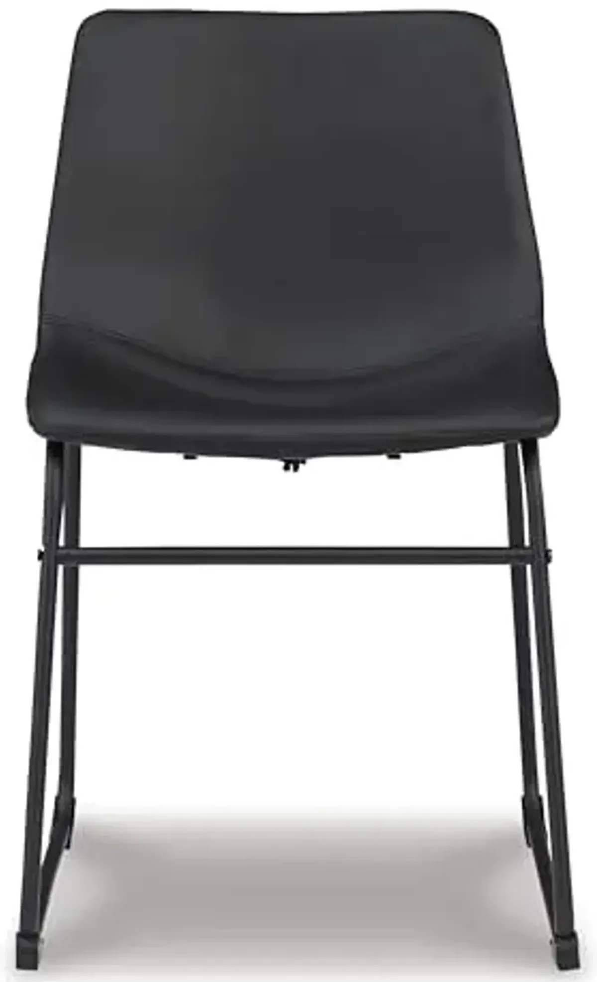 Signature Design by Ashley Centiar Mid Century Dining Room Bucket Chair, 2 Count, Black