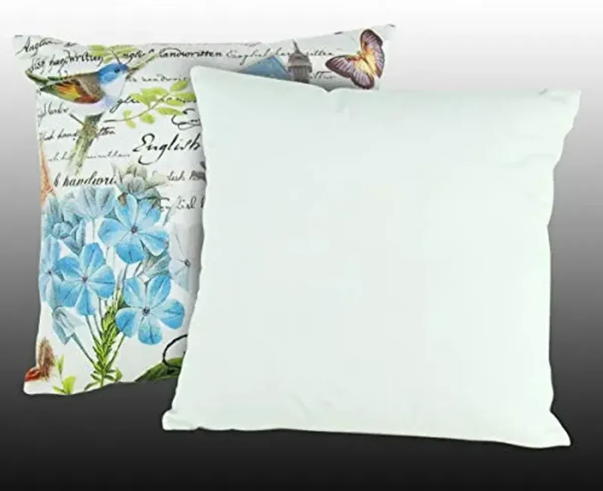 Wayborn Multi Color Eiffel Tower Garden Decorative Pillow 17"X17" (One Pair)