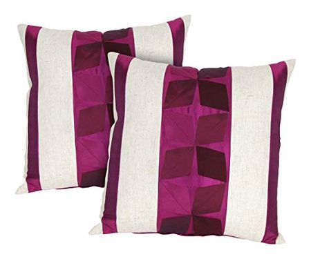 Wayborn Multi Color Pinwheels Decorative Pillow 17"X17" (One Pair)