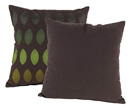Wayborn Multi Color Color of The Seasons Pillow, Blue/Green 17"X17" (One Pair)