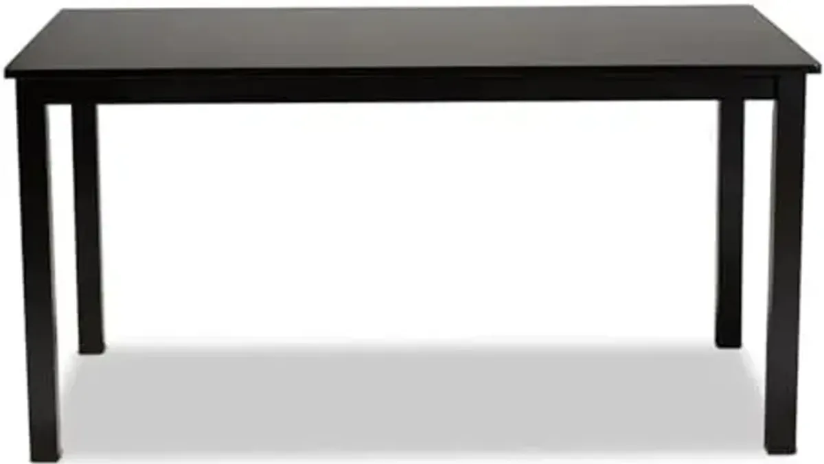 Baxton Studio Eveline Modern and Contemporary Espresso Brown Finished Rectangular Wood Dining Table