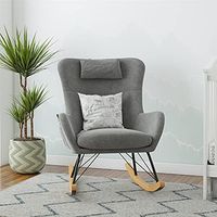 Baby Relax Cranbrook Rocker Chair with Storage Pockets, Gray (DZ8944)