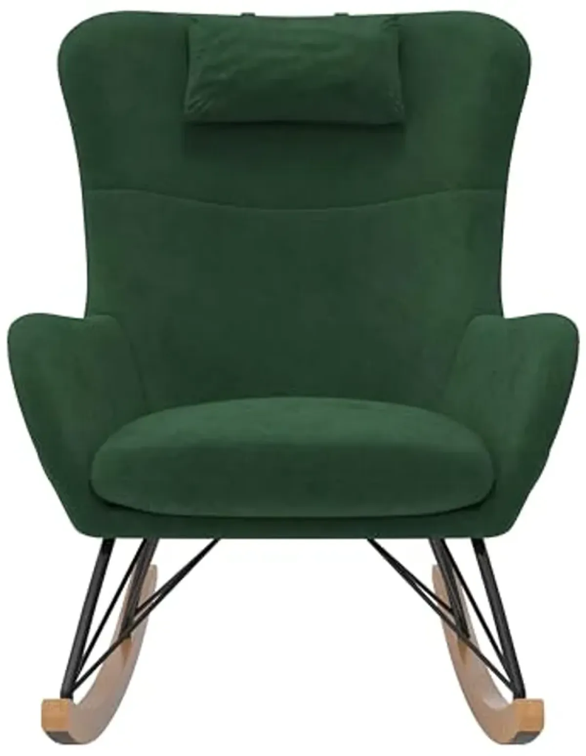 Baby Relax Cranbrook Rocker Accent Chair with Storage Pockets, Green