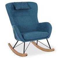 Baby Relax Cranbrook Rocker Chair with Storage Pockets, Blue, 26.68 lb