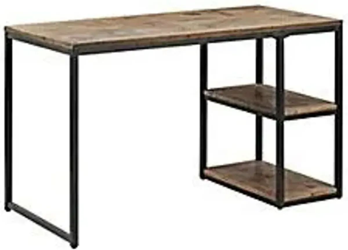 Southern Enterprises SEI Furniture Garviston Reclaimed Wood Writing Desk in Rustic Black