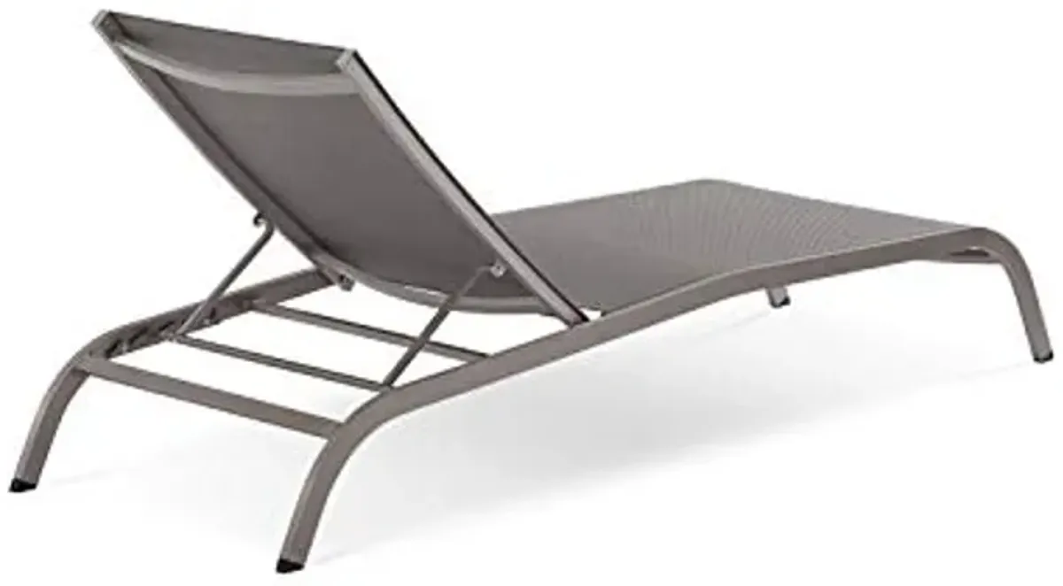 Modway EEI-4007-GRY Savannah Chaise Set, Four Lounge Chair, Gray