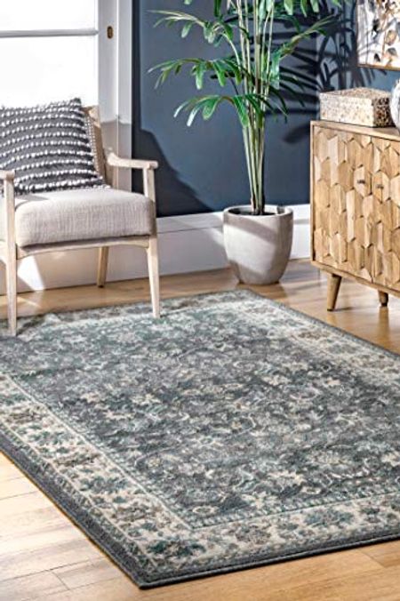 nuLOOM Manor Classic Floral Area Rug, 5' x 8', Grey