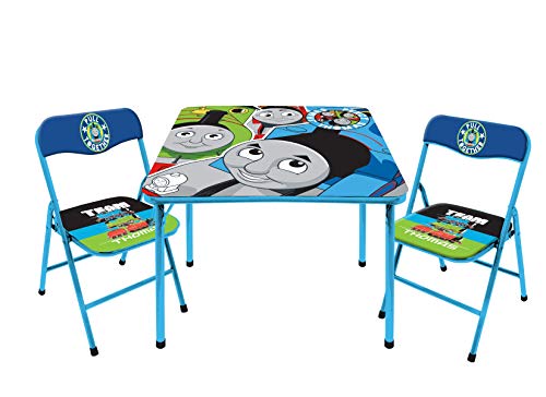 Thomas & Friends 3 Piece Foldable Table and Chair Set, Ages 3+, Blue