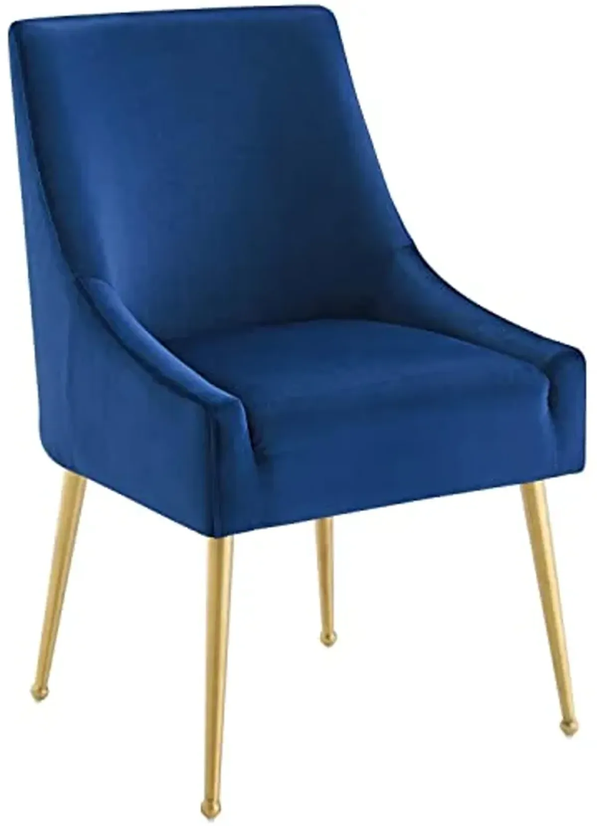 Modway Discern Upholstered Performance Velvet Dining Chair Set of 2, Navy