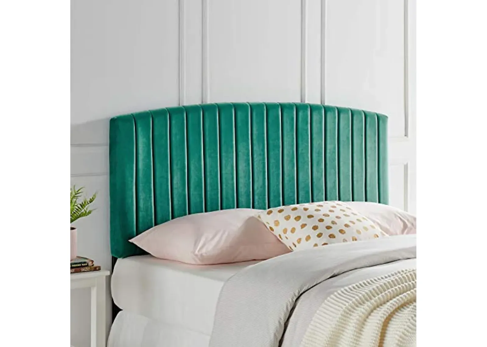 Modway Rebecca Performance Velvet California King Headboard, Teal