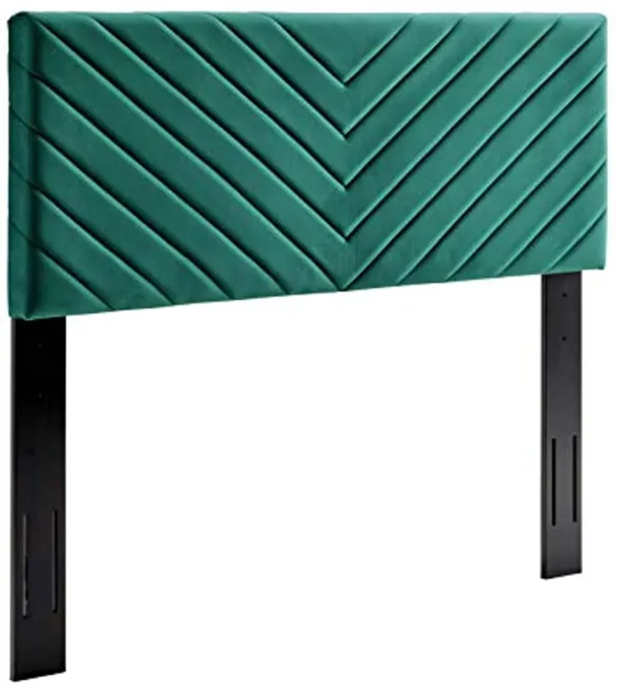 Modway Alyson Chevron Tufted Performance Velvet Full/Queen Headboard, Teal, MOD-6144-TEA