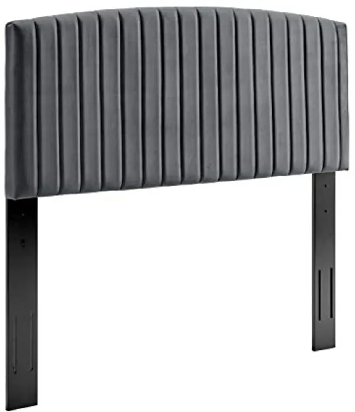 Modway Rebecca Performance Velvet California King Headboard, Charcoal