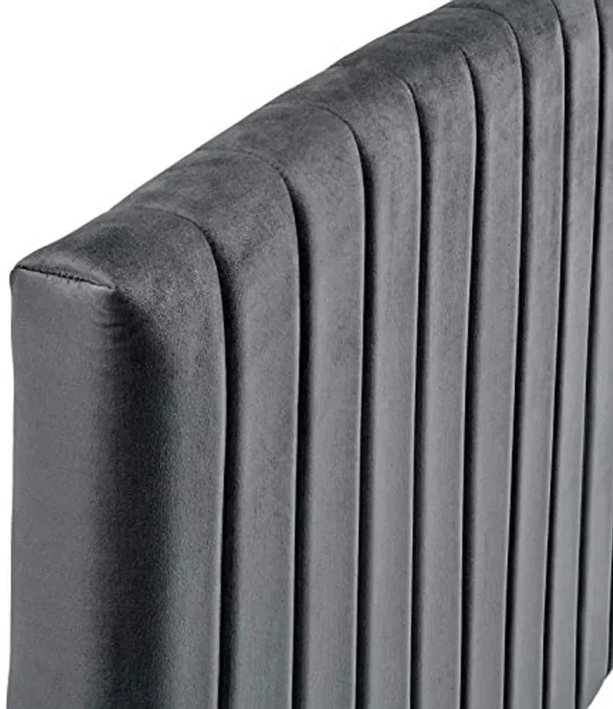 Modway Rebecca Performance Velvet California King Headboard, Charcoal