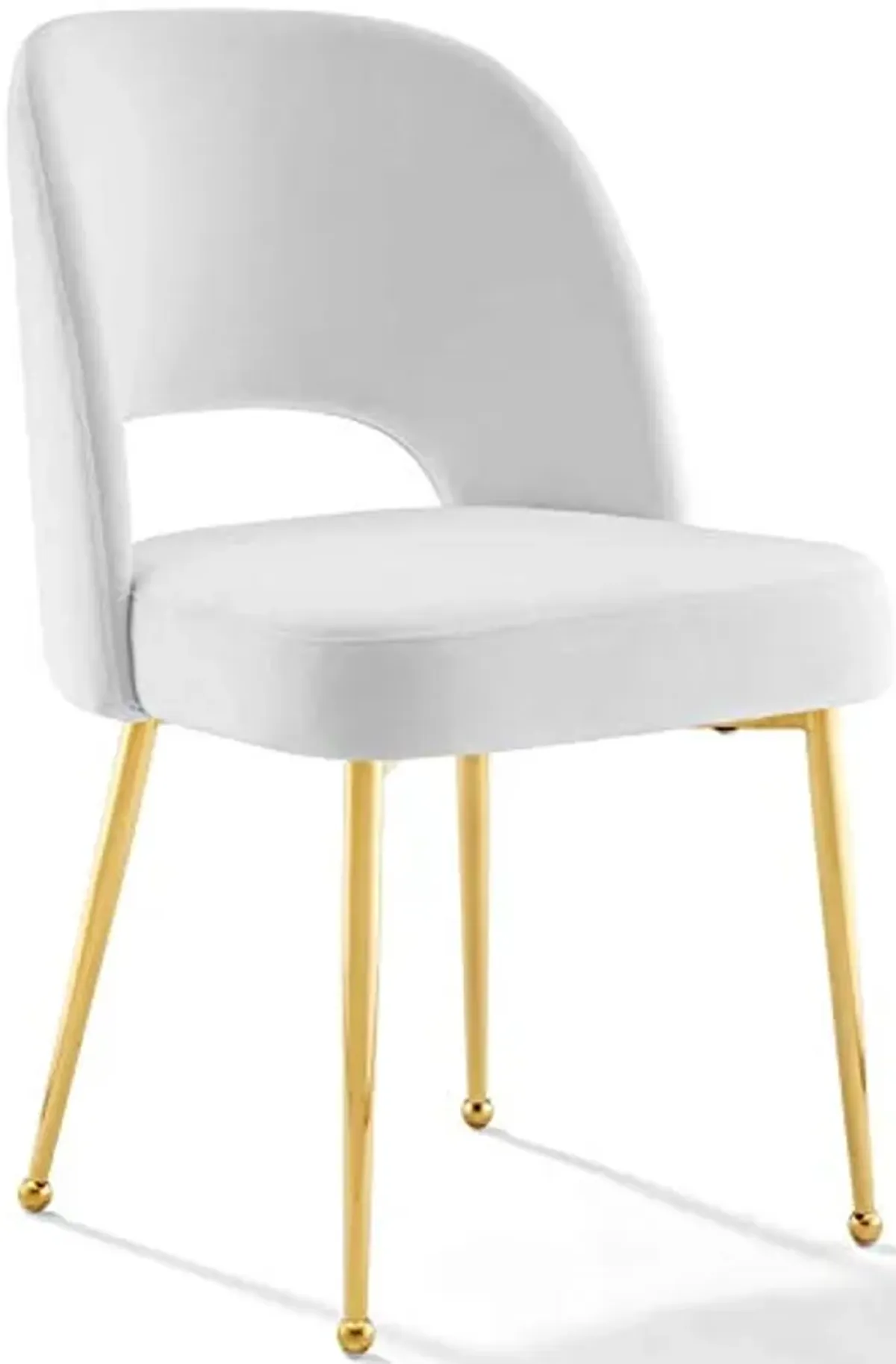 Modway Rouse Dining Room Side Chair Set of 2, White