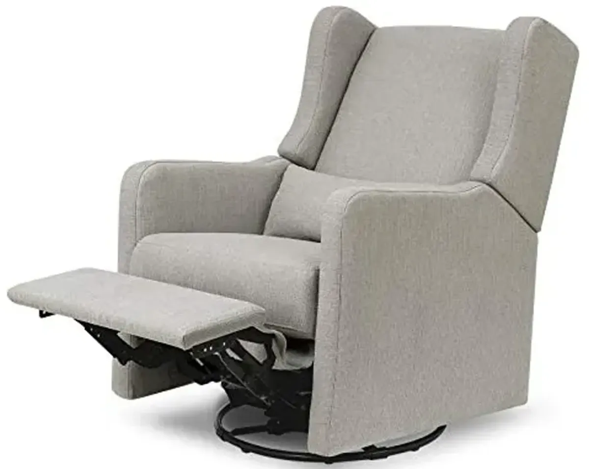 DaVinci Carter’s Arlo Glider Recliner Nursery Chair - Water & Stain Resistant Glider Rocking Chair for Nursery - GREENGUARD Gold, FSC & Certi-PUR US Certified - Cozy Swivel Rocker Recliner - Grey