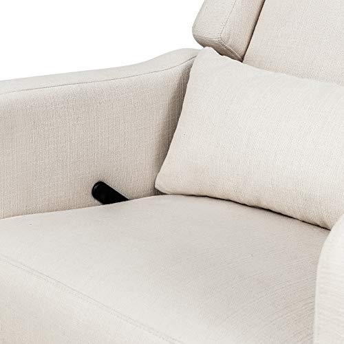 Carter's by DaVinci Arlo Recliner and Swivel Glider, Water Repellent & Stain Resistant, Greenguard Gold & CertiPUR-US Certified, Performance Cream Linen