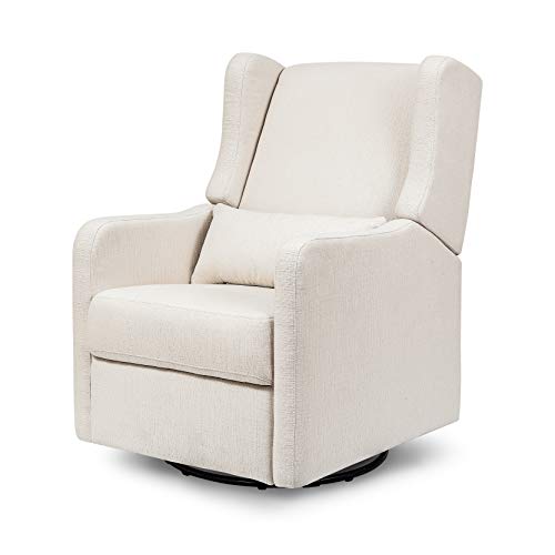 Carter's by DaVinci Arlo Recliner and Swivel Glider, Water Repellent & Stain Resistant, Greenguard Gold & CertiPUR-US Certified, Performance Cream Linen