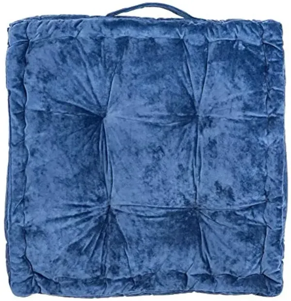 Safavieh Belia Glam 18-inch Periwinkle Velvet Square Floor Pillow