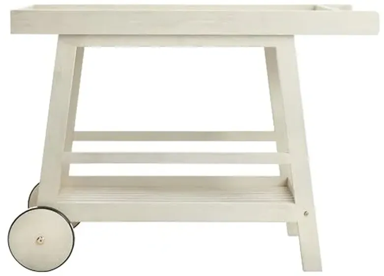 Safavieh Indoor/Outdoor Renzo White Bar Cart
