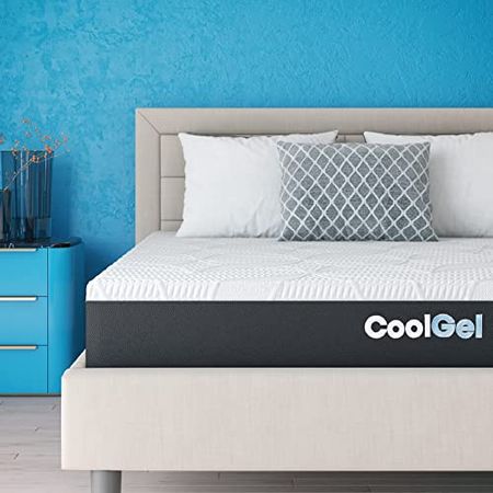 Classic Brands Cool Gel Chill Memory Foam 10-Inch Mattress | CertiPUR-US Certified | Bed-in-a-Box, Twin