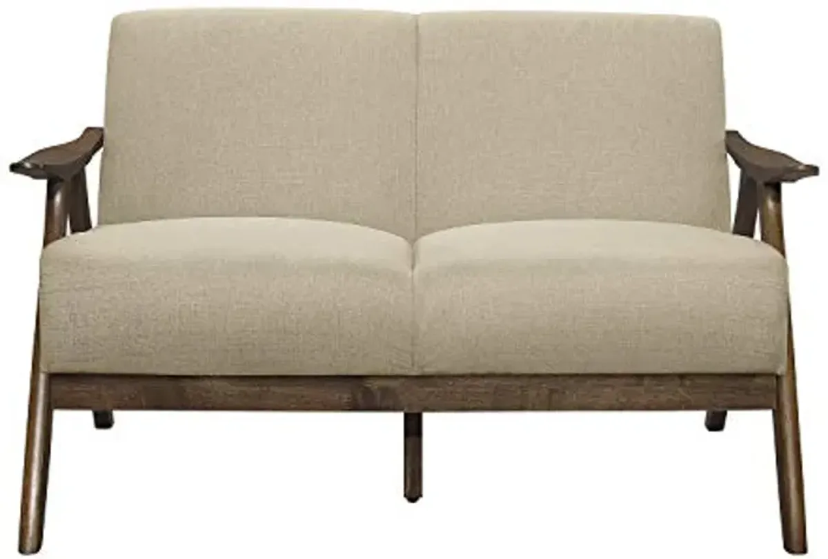 Lexicon Elle Fabric Loveseat, Beige