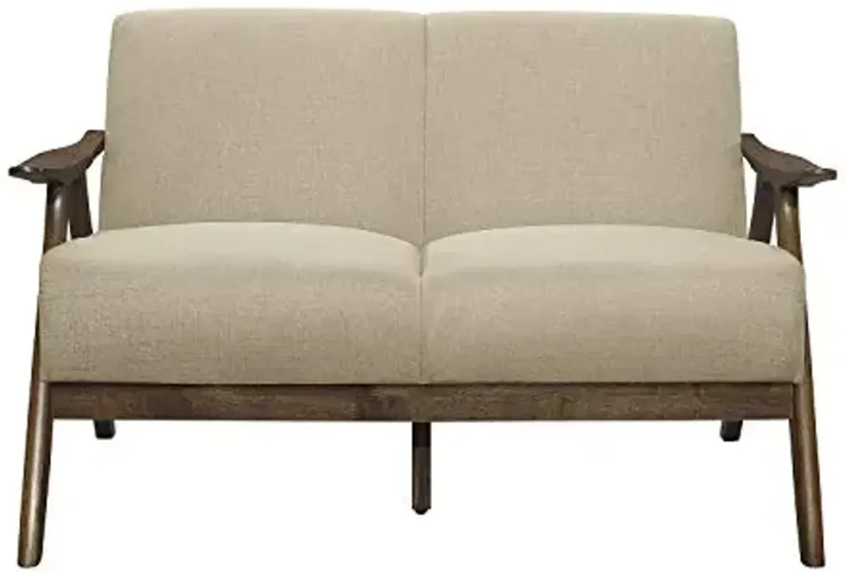 Lexicon Elle Fabric Loveseat, Beige