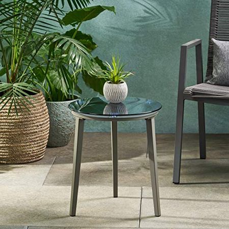 Christopher Knight Home Sandra Side Table, Gray