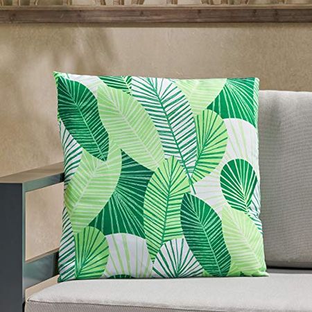 Christopher Knight Home Natividad Outdoor Pillow Cover, Green